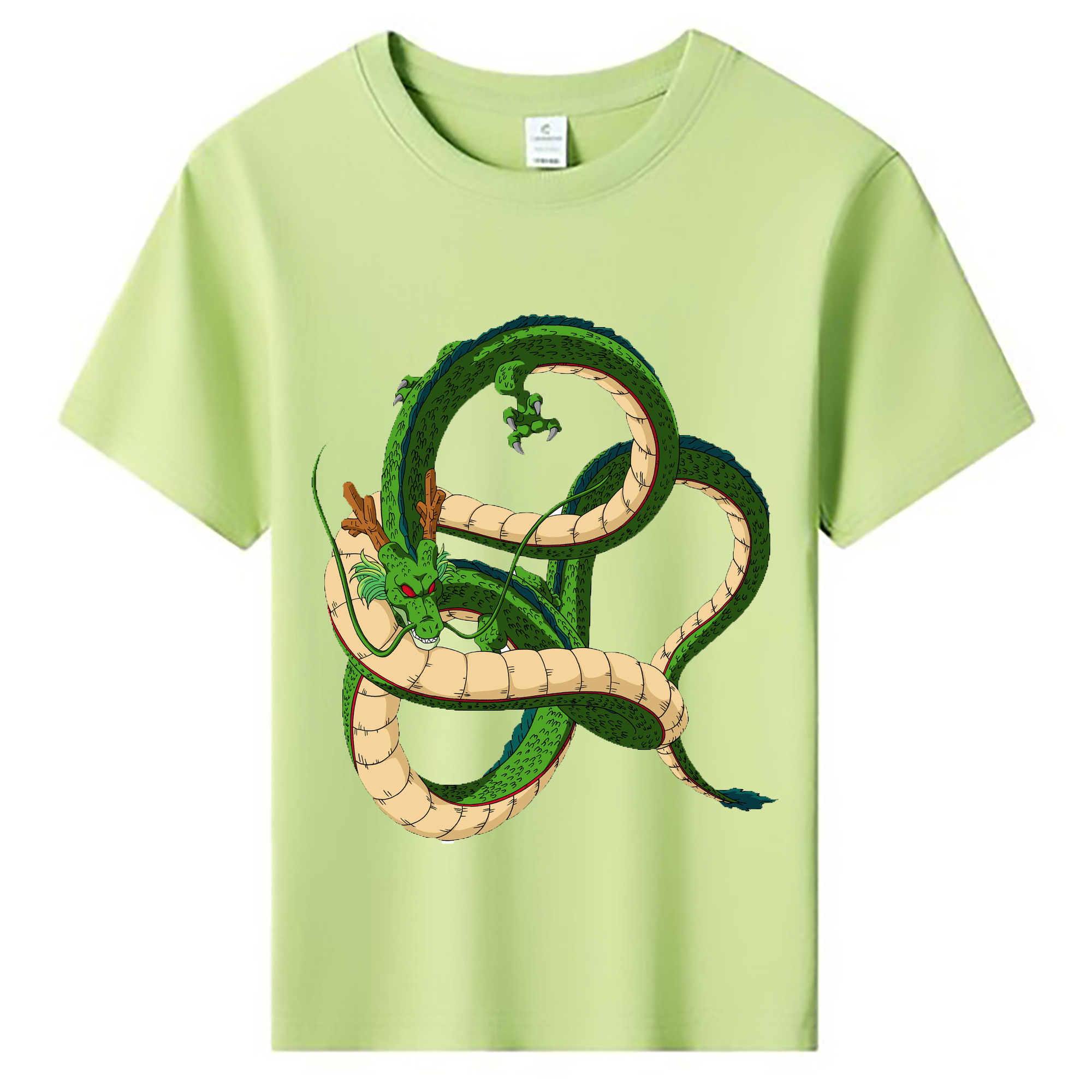 （画像用） ドラゴンボール 神龍 シェンロン DRAGON BALL Shenron 綿100％キッズTシャツ（フロントプリント）